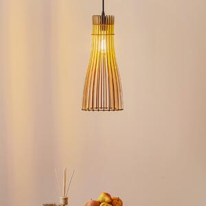 TEMAR LIGHTING Κρεμαστό φωτιστικό Bottle, μονής λάμπας, ρυθμιζόμενος, Ξύλου, Σαλόνι / τραπεζαρία, Ξύλο, Εξοχική κατοικία / Ρουστίκ
