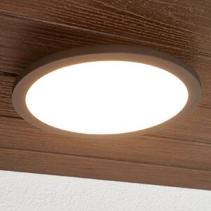 Lucande LED φωτιστικό οροφής εξωτερικού χώρου Malena, ανιχνευτής κίνησης, IP65, Μαύρο, Αλουμίνιο, σύγχρονο