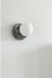 Globen Lighting Απλίκα Torrano, γκρι, Ø 13 cm, IP44, ρυθμιζόμενος, Γκρι, Σαλόνι / τραπεζαρία, Γυαλί, σχεδιασμός, Σφαίρα