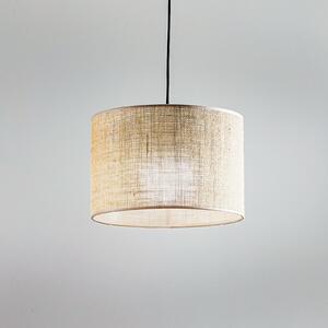 TK Lighting Κρεμαστό φωτιστικό Juta, μονόφωτο Ø 30 cm, ρυθμιζόμενος, Καφέ / Σκουριάς, Σαλόνι / τραπεζαρία, Ύφασμα / Κλωστοϋφαντουργία