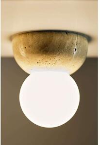Globen Lighting Απλίκα Torrano, μπεζ, Ø 13 cm IP44, ρυθμιζόμενος, Μπεζ, Σαλόνι / τραπεζαρία, Πέτρα, σχεδιασμός, Σφαίρα