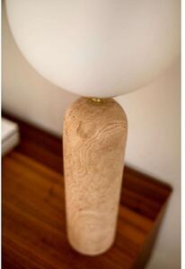 Globen Lighting Επιτραπέζια λάμπα Torrano Ύψος 53 cm Τραβερτίνη, Μπεζ, Σαλόνι / τραπεζαρία, Γυαλί, σχεδιασμός, Σφαίρα