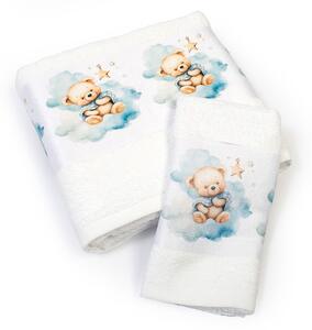 Παιδικές Πετσέτες (Σετ 2τμχ) Dimcol Bear 302 White