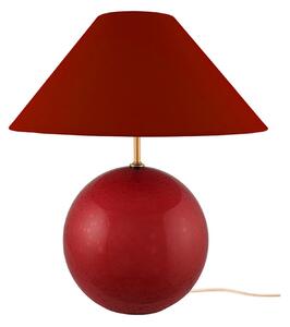 Globen Lighting Επιτραπέζια λάμπα IRIS, σκούρο κόκκινο, ύψος 39 cm, Κόκκινο, Σαλόνι / τραπεζαρία, Γυαλί, Vintage