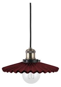 Globen Lighting Κρεμαστό φωτιστικό COBBLER, σκούρο κόκκινο, Ø 25 cm, ρυθμιζόμενος, Κόκκινο, Σαλόνι / τραπεζαρία, Γυαλί, Vintage