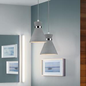 Paulmann Κρεμαστό φωτιστικό Verve, σκυρόδεμα, Ø 20 cm, IP44, ρυθμιζόμενος, Γκρι, Μπάνιο, Σκυρόδεμα, σύγχρονο