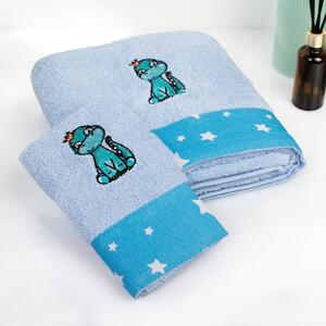 Παιδικές Πετσέτες (Σετ 2τμχ) Dimcol Dinosaur 179 Sky Blue