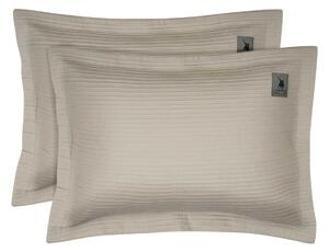 Ζεύγος Μαξιλαροθήκες Καπιτονέ (50x70) Greenwich Polo Club Essential Lines 4455 Taupe