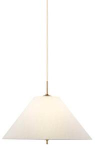 Globen Lighting Κρεμαστό φωτιστικό IRIS, κρεμ, Ø 50 cm, ρυθμιζόμενος, Μπεζ, Σαλόνι / τραπεζαρία, Ύφασμα / Κλωστοϋφαντουργία, Vintage