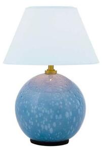 Globen Lighting Φωτιστικό τραπεζιού με μπαταρία IRIS, μπλε, ύψος 23 cm, ρυθμιζόμενος, Μπλε, Σαλόνι / τραπεζαρία, Γυαλί, Vintage
