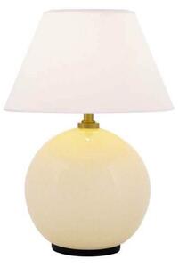 Globen Lighting Φωτιστικό τραπεζιού με μπαταρία IRIS, κρεμ, ύψος 23 cm, ρυθμιζόμενος, Μπεζ, Σαλόνι / τραπεζαρία, Γυαλί, Vintage