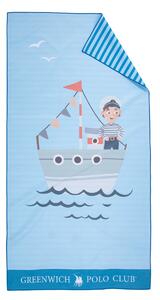Παιδική Πετσέτα Θαλάσσης Microfiber 2 Όψεων (70x140) Greenwich Polo Club Junior 4178