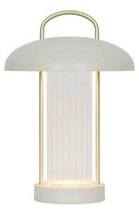 Nordlux LED-Akku-Tischleuchte Mirano, μπεζ, ύψος 29 cm μέταλλο, ρυθμιζόμενος, Μπεζ, Σαλόνι / τραπεζαρία, Μέταλλο, Σκανδιναβικό, Φανάρι