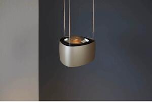 LOOM DESIGN LED κρεμαστό φωτιστικό Air, γκρι, αλουμίνιο, 13 cm, ρυθμιζόμενος, Μπεζ, Σαλόνι / τραπεζαρία, Αλουμίνιο, σύγχρονο