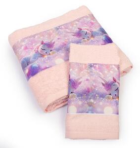 Παιδικές Πετσέτες (Σετ 2τμχ) Dimcol Unicorn 320 Pink
