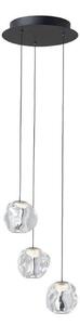 LOOM DESIGN LED κρεμαστό φωτιστικό Ice Ball 3, διαφανές, ακρυλικό, ρυθμιζόμενος, Διαφανές, Σαλόνι / τραπεζαρία, Πλαστικό, σύγχρονο