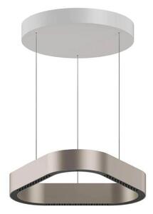 LOOM DESIGN LED κρεμαστό φωτιστικό Trigon, γκρι, αλουμίνιο, 40 cm, ρυθμιζόμενος, Μπεζ, Σαλόνι / τραπεζαρία, Αλουμίνιο, σύγχρονο