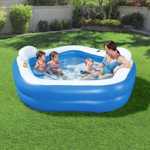 Bestway Πισίνα Family Fun Lounge 213 x 206 x 69 εκ. - Μπλε