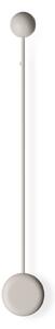 Vibia Pin 1692 LED απλίκα, 70 cm, κρεμ, Μπεζ, Σαλόνι / τραπεζαρία, Μέταλλο, σύγχρονο
