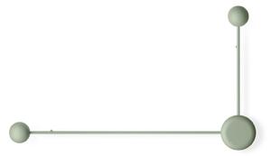Vibia Pin 1694 LED απλίκα, δύο φώτα, πράσινο, Πράσινο, Σαλόνι / τραπεζαρία, Μέταλλο, σύγχρονο
