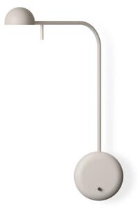 Vibia Pin 1680 LED απλίκα, 39 cm, κρεμ, Μπεζ, υπνοδωμάτιο, Μέταλλο, σύγχρονο