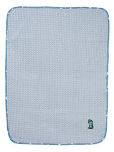 Κουβέρτα Πικέ Αγκαλιάς (80x110) Dimcol Dinosaur 179 Sky Blue