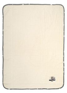 Κουβέρτα Πικέ Αγκαλιάς (80x110) Dimcol Aviator 185 Ecru-Grey
