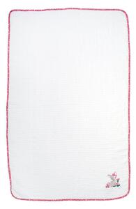 Κουβέρτα Πικέ Αγκαλιάς (80x110) Dimcol Deer 197 White-Pink