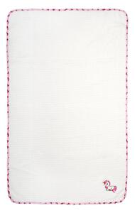 Κουβέρτα Πικέ Αγκαλιάς (80x110) Dimcol Unicorn 188 White-Pink
