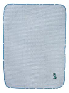Κουβέρτα Πικέ Κούνιας (100x160) Dimcol Dinosaur 179 Sky Blue