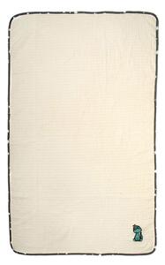 Κουβέρτα Πικέ Κούνιας (100x160) Dimcol Dinosaur 181 Ecru-Grey
