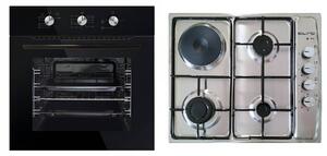 ΣΕΤ ΦΟΥΡΝΟΣ ΥΓΡΑΕΡΙΟΥ SF6090 ΜΑΥΡΟ + ΕΣΤΙΑ ΜΙΚΤΗ SF6100 INOX (3 ΥΓΡΑΕΡΙΟΥ + 1 ΗΛΕΚΤΡΙΚΟ) SILIFO