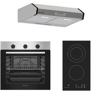 ΣΕΤ ΦΟΥΡΝΟΣ ΗΛΕΚΤΡΙΚΟΣ SF6850BOI INOX 83LT + ΕΣΤΙΑ DOMINO ΚΕΡΑΜΙΚΗ SF6802HDV3 + ΑΠΟΡΡΟΦΗΤΗΡΑΣ ΕΛΕΥΘΕΡΟΣ SF6683 INOX 2 ΜΟΤΕΡ 60CM
