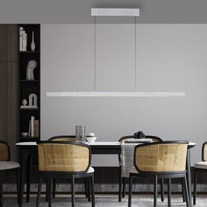 Paul Neuhaus LED κρεμαστή λάμπα Adriana Comfort Lift, αλουμίνιο, CCT, ρυθμιζόμενος, Μεταλλικό, Σαλόνι / τραπεζαρία, Αλουμίνιο, σύγχρονο