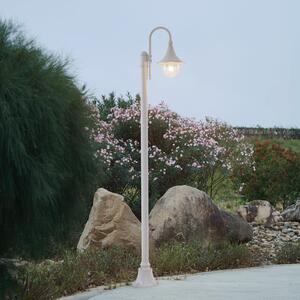 Lindby Φωτιστικό εξωτερικού χώρου Daphne, 220 cm, λευκό, μέταλλο, E27, ρυθμιζόμενος, Λευκό, Αλουμίνιο, Αντίκα