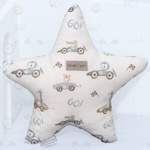 Διακοσμητικό Μαξιλάρι (37x37) Baby Oliver Αστέρι Design 421