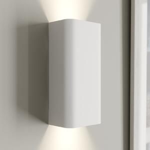 Nowodvorski Lighting Φωτιστικό τοίχου Bergen up & down, λευκό, ρυθμιζόμενος, Λευκό, Σαλόνι / τραπεζαρία, Μέταλλο, σύγχρονο