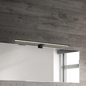 Briloner Λάμπα LED με καθρέφτη Dun 2 σε 1, μαύρο ματ, IP44, μήκος 50 cm, Μαύρο, Μπάνιο, Πλαστικό, σύγχρονο