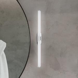 Briloner LED φωτιστικό τοίχου Runt, μήκος 60 cm, χρώμιο, 4.000 K, IP44, Μεταλλικό, Μπάνιο, Πλαστικό, σύγχρονο