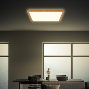 Briloner Φωτιστικό οροφής LED Tava Wood, 42 x cm, πλαστικό, 3.000 K, Ξύλου, Σαλόνι / τραπεζαρία, Πλαστικό