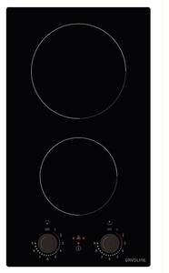Davoline DVC29K Domino Κεραμική Εστία 29x52εκ Μαύρη