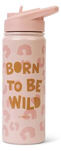 Παγούρι - Θερμός 500ml Με Καλαμάκι Saro Born to Be Wild 74561