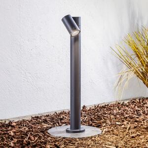 PRIOS Φωτιστικό μονοπατιού Prios Tulimar, 1-φωτιστικό, 60cm, μεταλλικό, IP65, ρυθμιζόμενος, Μαύρο, Μέταλλο, σύγχρονο