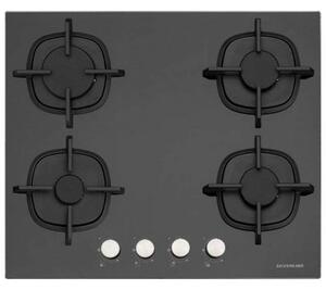 Davoline GGDS 400 Εστία Υγραερίου 59x52εκ Μαύρο Γυαλί