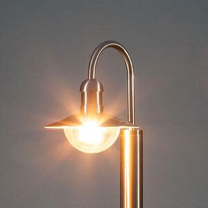 Lindby Φωτιστικό διαδρόμου Damion, 140 cm, ανοξείδωτο ατσάλι, E27, IP44, ρυθμιζόμενος, Μεταλλικό, Ανοξείδωτος χάλυβας, σύγχρονο
