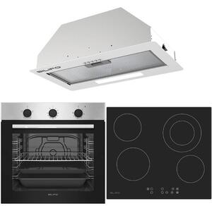 ΣΕΤ ΦΟΥΡΝΟΣ ΗΛΕΚΤΡΙΚΟΣ SF6850BOI INOX 83LT + ΕΣΤΙΑ ΚΕΡΑΜΙΚΗ SF6822HV5 + ΜΗΧΑΝΙΣΜΟΣ ΑΠΟΡΡΟΦΗΣΗΣ SILIFO SF6615 INOX (20.65x53.5x30