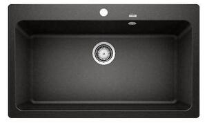 Blanco Naya XL 9 Black SILGRANIT™ PuraDur™ Γρανιτένιος Νεροχύτης Ένθετος με 1 Γούρνα 86x51cm