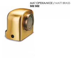 Conset C703 Ματ Ορείχαλκος Στοπ Πόρτας