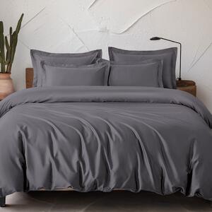 Ζεύγος Μαξιλαροθήκες Oxford (50x70) Rythmos Tencel Glacier Grey-Brown