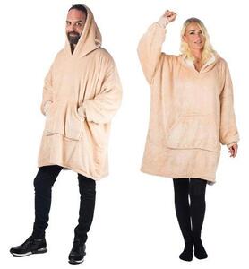 HomeVero Comfort Blanket Βελούδινη Oversized Μπλούζα – Κουβέρτα HV-CB-B Μπέζ